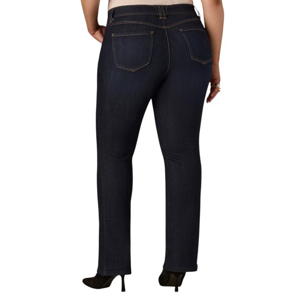 NWT Women's WIT & WISDOM Brittany Mid-Rise‎ Itty Bitty Boot Indigo | Size 24W - Picture 2 of 13